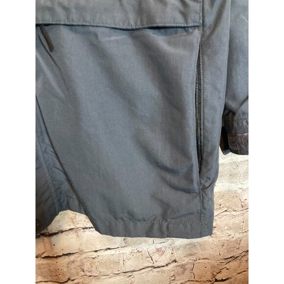 Eddie Bauer Jacket Men's Medium Slate Gray Full Zip Front Mesh Lined Pockets - Picture 6 of 12